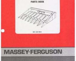 Massey Ferguson 651324M93 Parts Book - 64 / 83 Corn Head