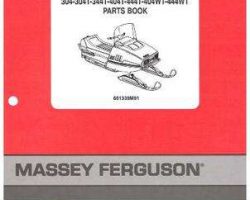 Massey Ferguson 651339M91 Parts Book - 297 / 380 Ski Whiz Snowmobile