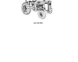 Massey Ferguson 651342M94 Parts Book - 285 Tractor (all 9B sn and prior to sn 9A349239)