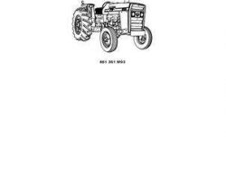 Massey Ferguson 651351M93 Parts Book - 255 Tractor (A4.203 dsl, A4.236 dsl, 255 gas)
