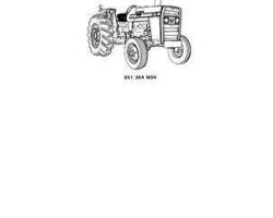 Massey Ferguson 651354M94 Parts Book - 275 Tractor (prior sn 9A349200