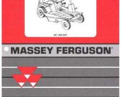 Massey Ferguson 651366M91 Parts Book - 626 Rider Mower