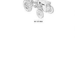 Massey Ferguson 651371M93 Parts Book - 230 Tractor (prior sn 9A349200)