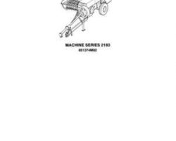 Massey Ferguson 651374M92 Parts Book - 120 / 124 / 126 / 128 / 130 Baler