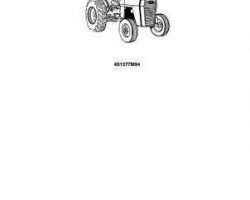 Massey Ferguson 651377M94 Parts Book - 20C Tractor / Utility Tractor