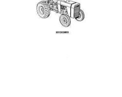 Massey Ferguson 651383M93 Parts Book - 40B Tractor / Utility Tractor