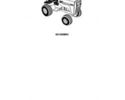 Massey Ferguson 651390M92 Parts Book - 1655 Lawn Tractor