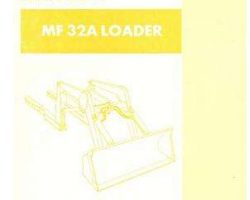 Massey Ferguson 651395M94 Parts Book - 32A Industrial Loader (series 2205)