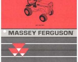 Massey Ferguson 651402M91 Parts Book - 1450 Lawn Tractor