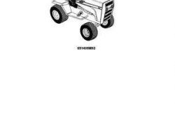 Massey Ferguson 651405M92 Parts Book - 85 Lawn Tractor