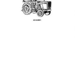 Massey Ferguson 651424M91 Parts Book - 205 / 205-4 Compact Tractor