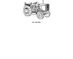 Massey Ferguson 651426M92 Parts Book - 220 / 220-4 Compact Tractor