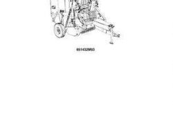 Massey Ferguson 651432M93 Parts Book - 1560 Round Baler