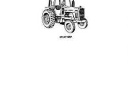 Massey Ferguson 651471M91 Parts Book - 698 Tractor