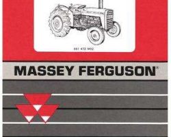 Massey Ferguson 651472M92 Parts Book - 240 Tractor (prior sn 522354)