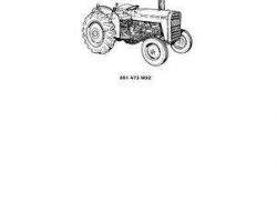 Massey Ferguson 651473M92 Parts Book - 250 Tractor