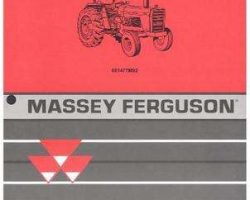 Massey Ferguson 651477M92 Parts Book - 298 Tractor