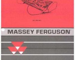 Massey Ferguson 651480M91 Parts Book - 9000 Series Grain Header