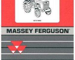 Massey Ferguson 651514M92 Parts Book - 1030 Compact Tractor