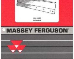 Massey Ferguson 651534M94 Parts Book - 1026 Front Blade