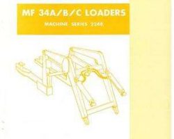 Massey Ferguson 651539M91 Parts Book - 34C Industrial Loader
