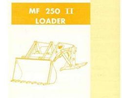 Massey Ferguson 651543M91 Parts Book - 250 Industrial Loader