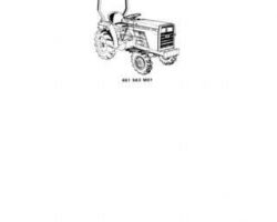 Massey Ferguson 651563M91 Parts Book - 1010 Compact Tractor (hydro trans.)