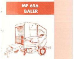 Massey Ferguson 651571M92 Parts Book - 656 Round Baler
