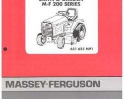 Massey Ferguson 651625M91 Parts Book - 212GTX / 214GTX / 216GTX / 218GTX Lawn Tractor