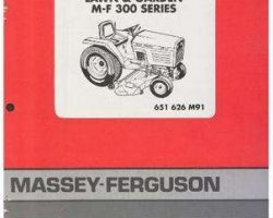 Massey Ferguson 651626M91 Parts Book - 316GTX / 318GTX / 320GTX Lawn Tractor