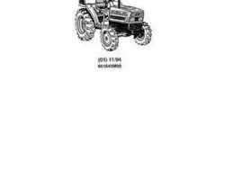 Massey Ferguson 651643M92 Parts Book - 1160 Compact Tractor