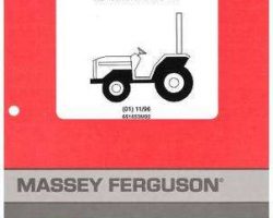 Massey Ferguson 651653M92 Parts Book - 1125 Compact Tractor