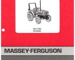 Massey Ferguson 651654M92 Parts Book - 1180 Compact Tractor