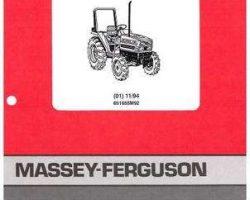 Massey Ferguson 651655M92 Parts Book - 1190 Compact Tractor
