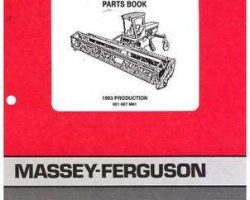 Massey Ferguson 651667M91 Parts Book - 200 Windrower (1993)