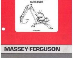 Massey Ferguson 651672M91 Parts Book - 1217 Backhoe