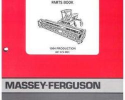 Massey Ferguson 651674M91 Parts Book - 200 Windrower (1994)