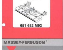 Massey Ferguson 651682M92 Parts Book - 2140 / 2144 Mower (rear mount)