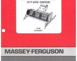 Massey Ferguson 651683M91 Parts Book - 9650 Soybean Header (15 ft, Auto Contour)