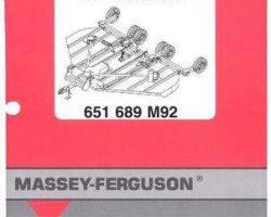 Massey Ferguson 651689M92 Parts Book - 2151 / 2155 Rotary Cutter