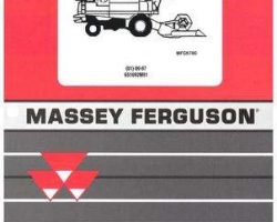 Massey Ferguson 651692M91 Parts Book - 8780 Combine (1997)