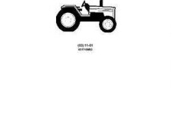 Massey Ferguson 651710M93 Parts Book - 271X / 271XE Tractor