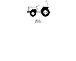 Massey Ferguson 651731M92 Parts Book - 1429 Compact Tractor