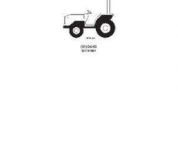 Massey Ferguson 651751M91 Parts Book - 1433 / 1440 Compact Tractor (hydrostatic trans.)