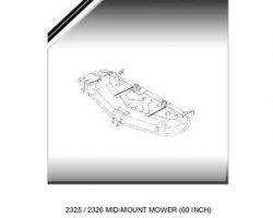 Massey Ferguson 651778D Parts Book - 2325 / 2326 MID-MOUNT MOWER (60 INCH)
