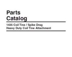 Massey Ferguson 651872M4 Parts Book - 1435 Coil Tine / Spike Drag / Heavy Duty Coil Tine Attachment