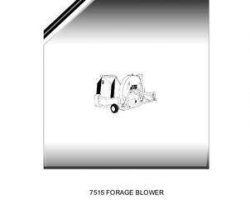 Massey Ferguson 651885M2 Parts Book - 7515 Forage Blower