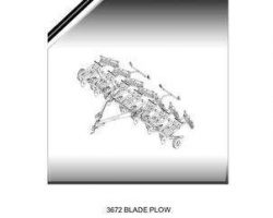 Massey Ferguson 651890M2 Parts Book - 3672 Blade Plow