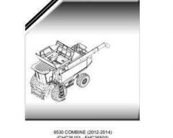 Massey Ferguson 651962M5 Parts Book - 9530 Combine (2012-2014, prior tier 4f, CHCxx101-EHCxx500)