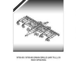 Massey Ferguson 651969M5 Parts Book - 9750 / 9750 Grain Drill (air till, 15 inch spacing)